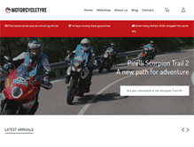 Tablet Screenshot of motorcycletyre.com